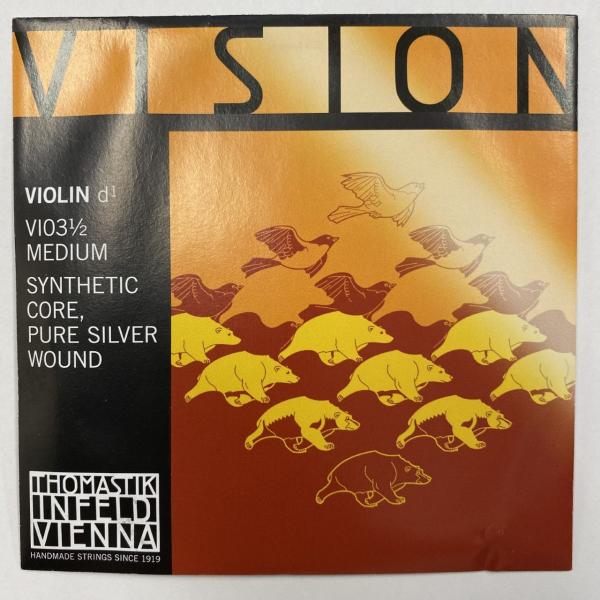 リーズナブルなことで人気のナイロン弦。輝かしく、はっきりとした音色で、多くのシンセティック弦と組み合わせることができる万能弦。※こちらの商品は「1/2サイズ用・Ｄ線」です。発売元：トマスティークシンセティックコア／シルバー巻