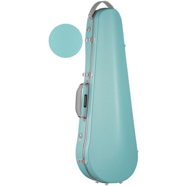 <div id="dtop">カーボン複合繊維を使用し、大幅な軽量化と高い剛性を実現したケース。スリムで軽く、強度も十分。留め具はわずか2箇所と開閉もラクラクです。小物入れは取り外しが可能。肩当はネックの下のスペースに収納できます。