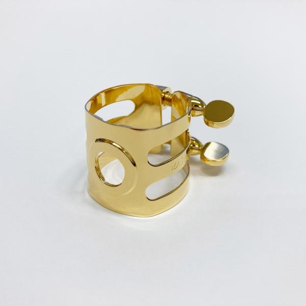 ウッドストーン B♭クラリネット リガチャー 金メッキ GP Wood Stone