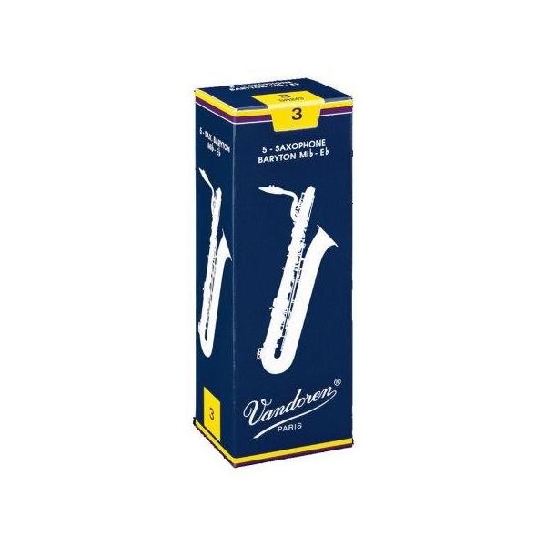 Vandoren サックスリード 3½ バリトン 5枚入り　4箱セット Vandoren バンドレン バリトンサックス リード【青箱 4】 : 宮地楽器