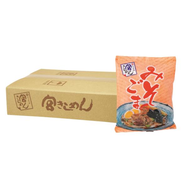 ご家庭用みそごまきしめん　12袋　（簡易段ボール箱入） [夏季限定商品］