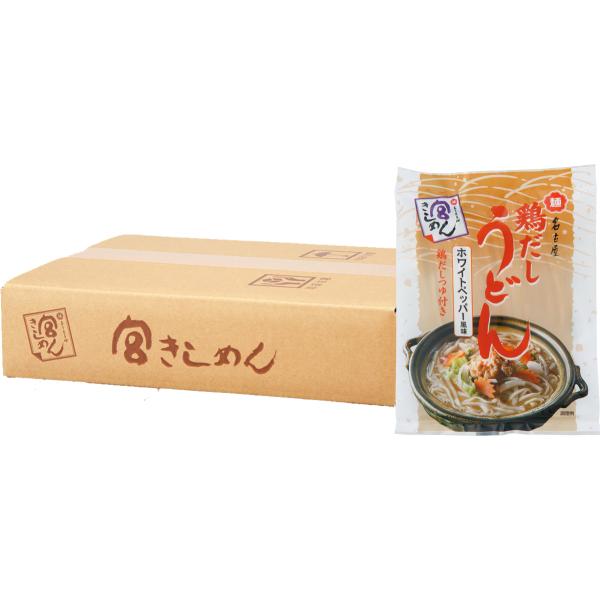 宮きしめんが日本で初めて技術開発した折りたたみ式乾麺は、麺の中に小麦粉のうまみがたっぷり含まれています。なめらかな舌ざわりとコシのある食感をお楽しみください。チキンエキスと豚骨がらをベースに、ホワイトペッパーが辛味アクセントの白湯風スープで...