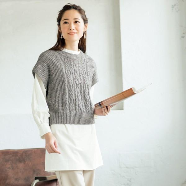 チュニック ベスト 綿 春 秋 冬 ニットベスト シャツチュニックアンサンブル 40代 50代 60代 70代 ミセス シニア ファッション ナチュラル 体型カバー Www Unipymes Com