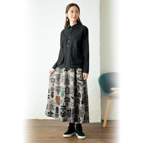 スカート ボトム レディース 春 総柄ジャカードギャザーフレアスカート 40代 50代 60代 70代 ミセスファッション シニアファッション 婦人 服 北欧 おしゃれ 京都通販 ミセスのファッション館 通販 Yahoo ショッピング