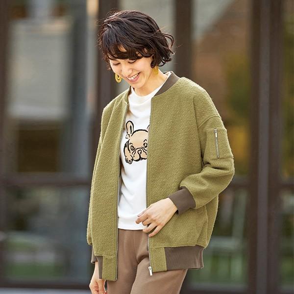 ジャケット アウター レディース 春 秋冬 変わり織り ジップアップジャケット 40代 50代 60代 70代 ミセスファッション シニア ファッション 服 京都通販 ミセスのファッション館 通販 Yahoo ショッピング