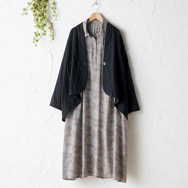 ワンピース おしゃれ レディース 春 夏 小花プリントシャツワンピース 40代 50代 60代 70代 ミセスファッション シニアファッション 服 京都通販 ミセスのファッション館 通販 Yahoo ショッピング