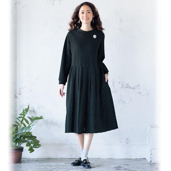 おしゃれ ワンピース レディース 春 夏 綿100 接結タックデザインワンピース 40代 50代 60代 70代 ミセスファッション シニアファッション 服 京都通販 ミセスのファッション館 通販 Yahoo ショッピング