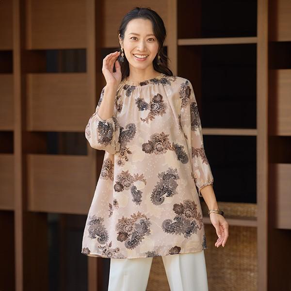 チュニック 大人可愛い おしゃれ 春夏 ミセス シニア ファッション 40