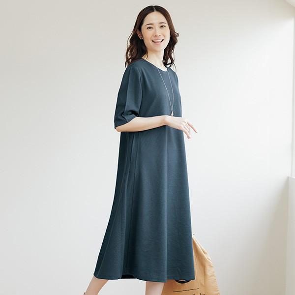 ワンピース きれいめ おしゃれ 春夏 ミセス シニア ファッション 40代