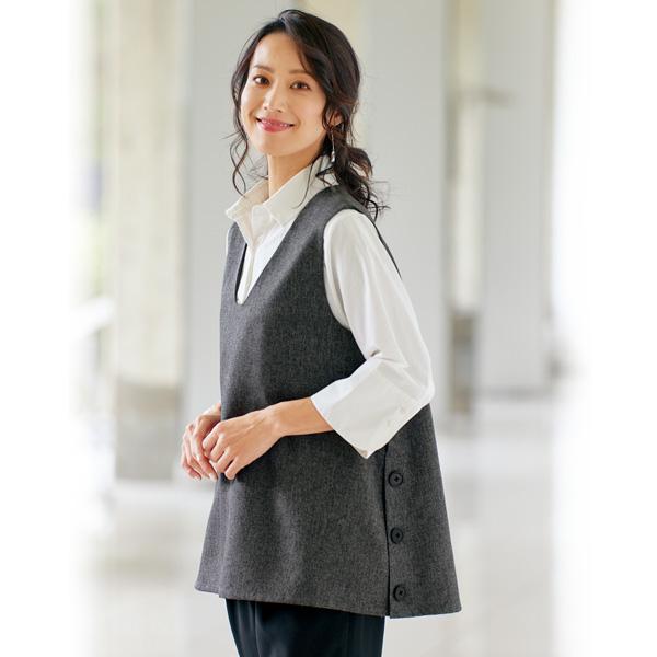 6316【新品】レディースミセストップスカットソー チュニック