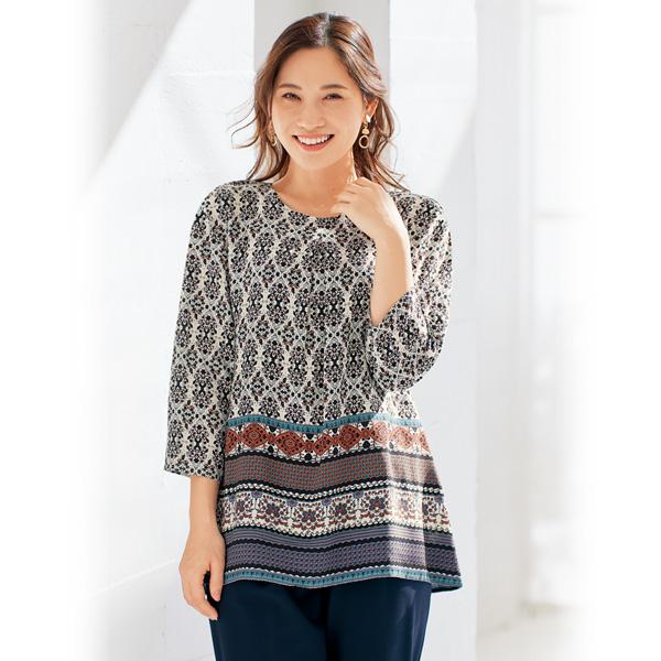 チュニック 40代 50代 60代 70代 80代 ミセス シニア ファッション