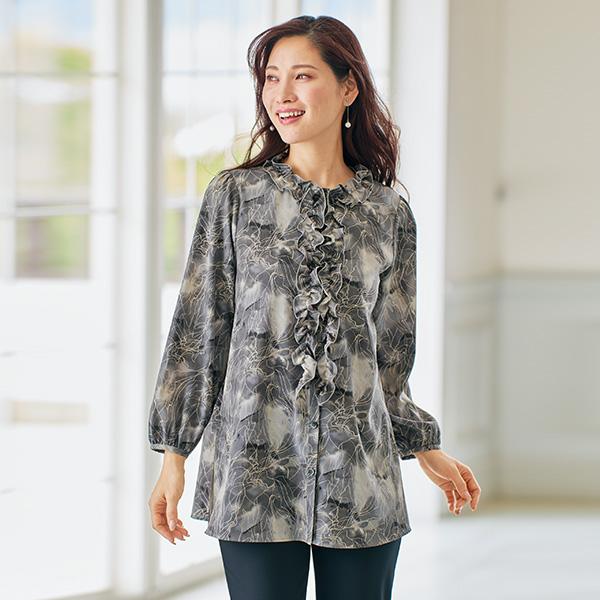 チュニック 大人可愛い おしゃれ 秋冬 40代 50代 60代 70代 ミセス