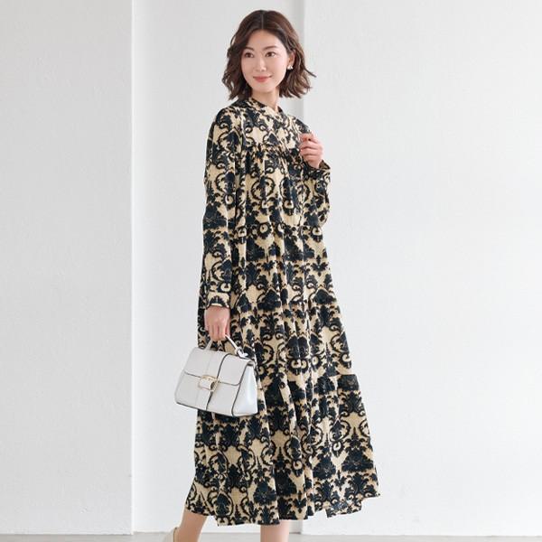 ワンピース きれいめ おしゃれ 春夏 ミセス シニア ファッション 40代