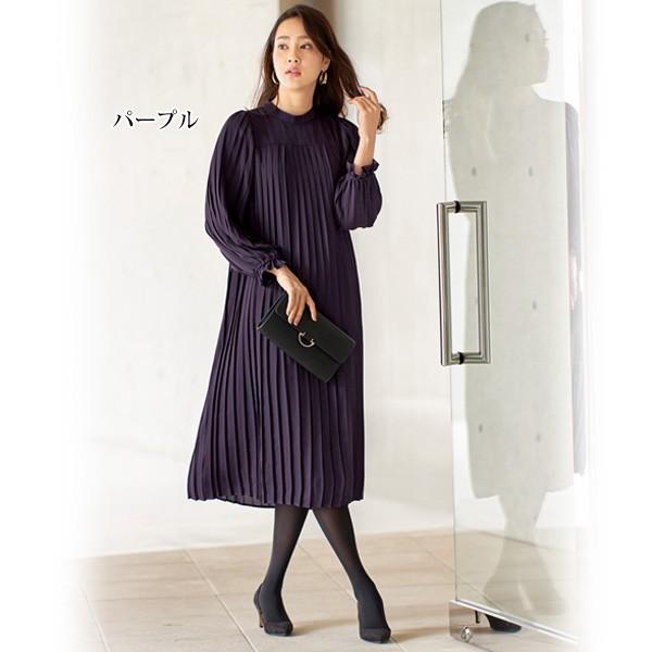 ワンピース ゆったり 上品 プリーツワンピース 大きいサイズ M L Ll 3l 40代 50代 60代 70代 ファッション シニア ミセス 婦人服 フォーマル おでかけ 京都通販 ミセスのファッション館 通販 Yahoo ショッピング