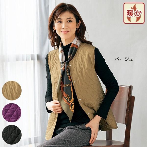 ベスト トップス レディース 秋冬 M D S中わた暖かベスト 50代 60代 70代 80代 ミセスファッション シニアファッション 婦人 服 京都通販 ミセスのファッション館 通販 Yahoo ショッピング
