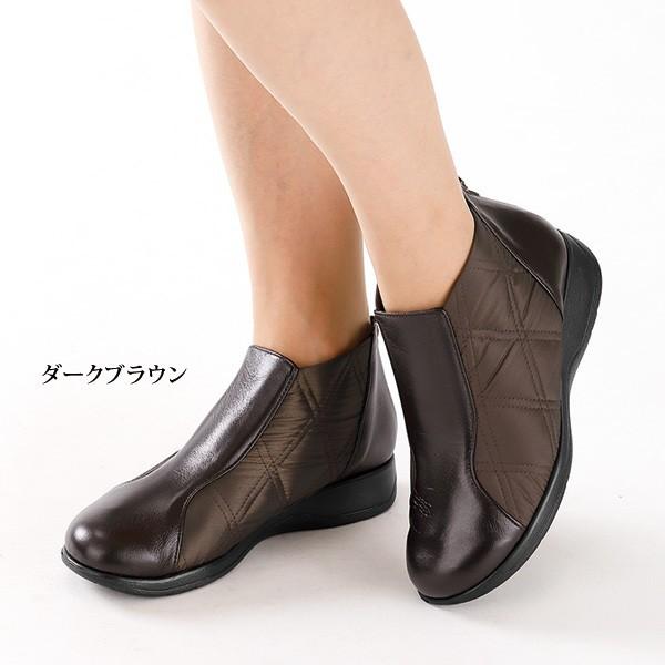 大人気定番商品 ブーツ シューズ 百貨店販売商品 靴 シニア ミセス 80代 70代 60代 50代 牛革f 5e キルティングチャッカーブーツ レディース ブーティー 色 ブラック Www Buccella Com