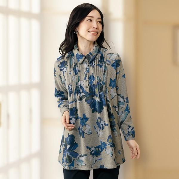 チュニック 大人可愛い おしゃれ 春 秋冬 ミセス シニア ファッション
