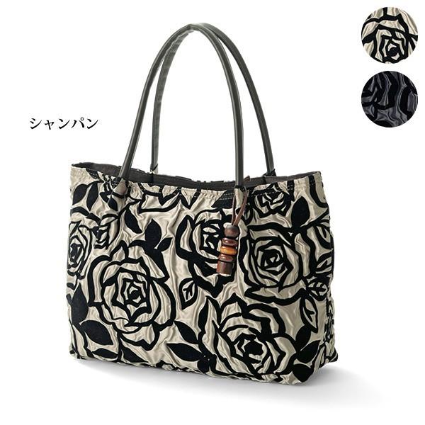 バッグ 日本製 レディース 笹井源ふくれバラ柄トート 40代 50代 60代 70代 80代 ミセス シニア ファッション かばん 母の日 ギフト プレゼント 京都通販 ミセスのファッション館 通販 Yahoo ショッピング