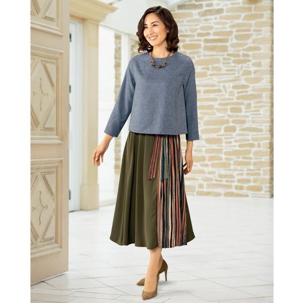 バックリボンデザインブラウス 50代 60代 70代 80代 シニア ミセス ファッション レディース 婦人服 ブラウス トップス リボン きれいめ 服 京都通販 ミセスのファッション館 通販 Yahoo ショッピング