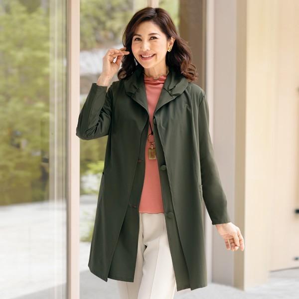 ジャケット ストレッチ ロング 秋 軽い デザインロングジャケット 50代 60代 70代 80代 シニア ミセス ファッション レディース 婦人 服 2941411 京都通販 ミセスのファッション館 通販 Yahoo ショッピング