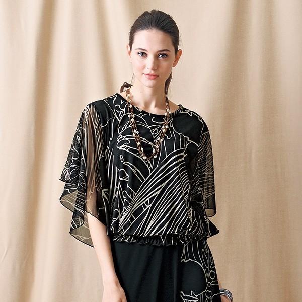 トップス レディース ドルマンショートトップス 40代 50代 60代 70代 ミセスファッション シニアファッション 婦人 服 京都通販 ミセスのファッション館 通販 Yahoo ショッピング