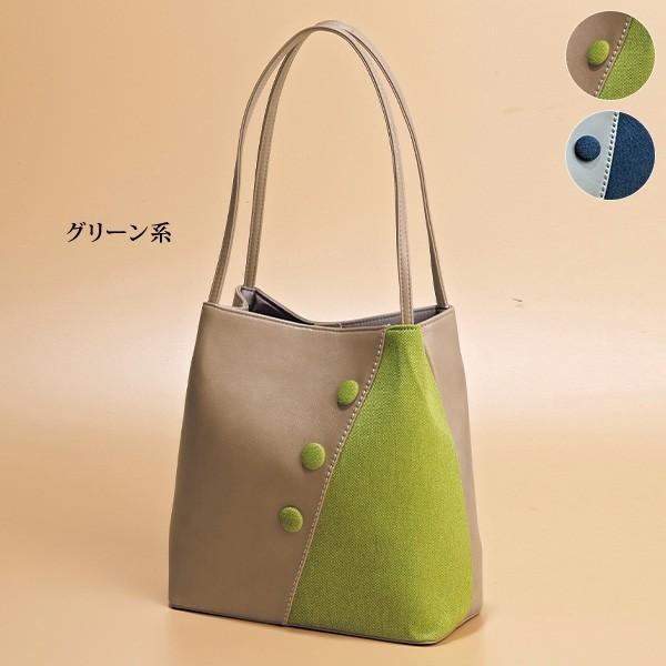 トート バッグ レディース 麻使いくるみボタントート 40代 50代 60代 70代 ミセスファッション シニアファッション かばん 鞄 京都通販 ミセスのファッション館 通販 Yahoo ショッピング