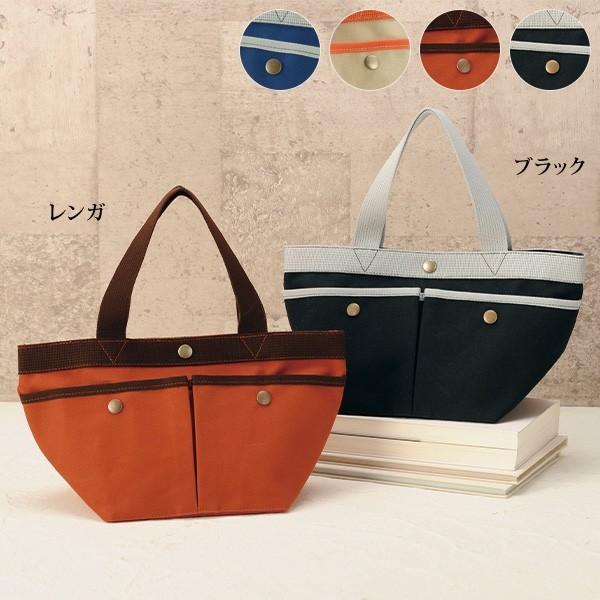 手提げ バッグ レディース 倉敷産帆布 ダブルポケット手提げバッグ 40代 50代 60代 70代 ミセスファッション シニアファッション かばん 鞄 京都通販 ミセスのファッション館 通販 Yahoo ショッピング