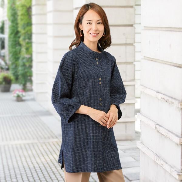 チュニック トップス レディース 久留米ブラウスチュニック 40代 50代 60代 70代 ミセスファッション シニアファッション 服 京都通販 ミセスのファッション館 通販 Yahoo ショッピング