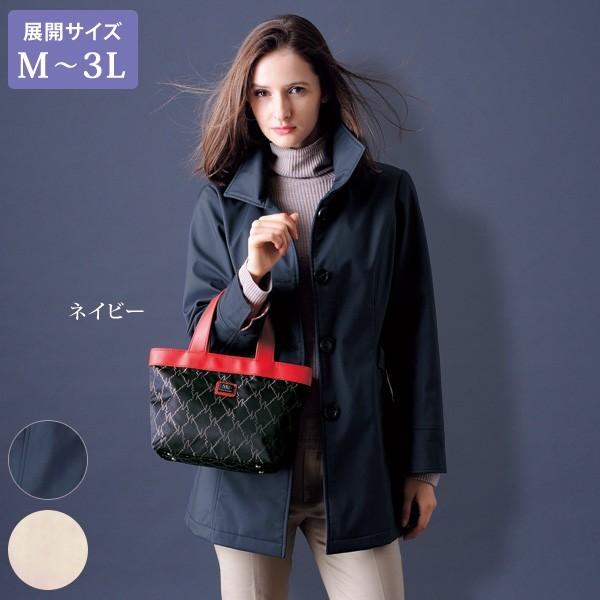 コート アウター レディース 裏フリースボンディングコート 大きいサイズ 40代 50代 60代 70代 ミセスファッション シニアファッション 服 京都通販 ミセスのファッション館 通販 Yahoo ショッピング