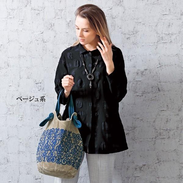 鞄 かばん オリエンタル 刺繍 ミッタルおばさんの コットンベロア手刺しゅうバッグ 40代 50代 60代 70代 ファッション シニア ミセス レディース バッグ 京都通販 ミセスのファッション館 通販 Yahoo ショッピング