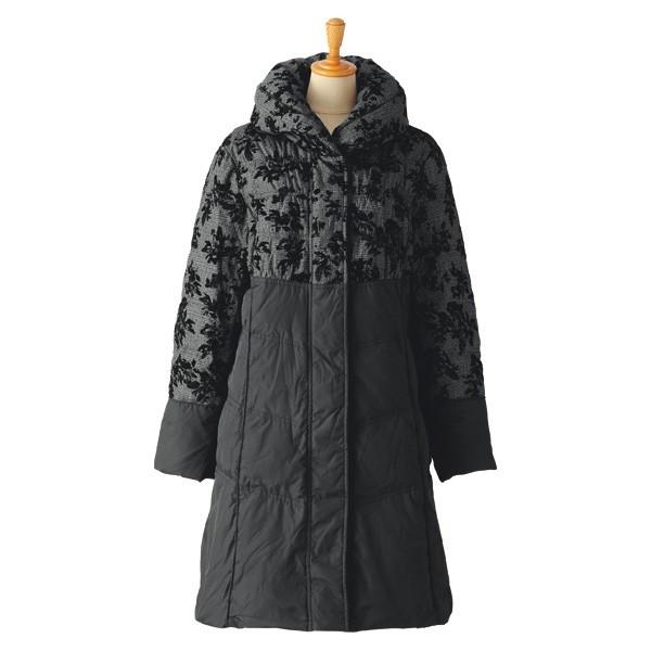 ダウンアウター エレガント 上品 花柄フロッキーダウンコート 40代 50代 60代 70代 ファッション ミセス シニア レディース 婦人 服 かわいい フォーマル 京都通販 ミセスのファッション館 通販 Yahoo ショッピング
