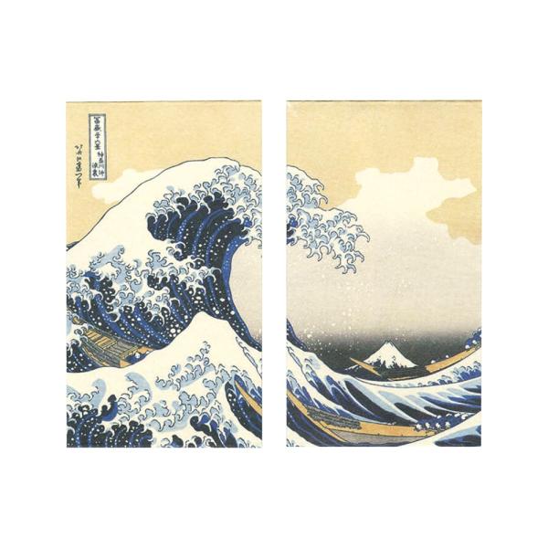 ポチ袋 葛飾北斎 富嶽三十六景 神奈川沖浪裏 和雑貨 和紙 : みやこ日和