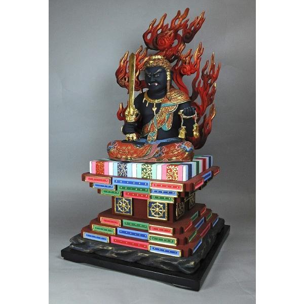不動明王坐像総高45ｃｍ 桧材極彩色仕上げ Buyee Buyee 提供一站式最全面最專業現地yahoo Japan拍賣代bid代拍代購服務bot Online