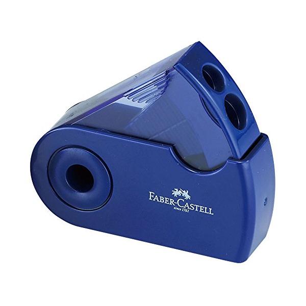 カラー：ブルー【色】ブルー【タイプ】角型【対応】標準サイズや太軸サイズなど、いろいろな軸の太さの鉛筆・色鉛筆に使用可【仕様】コンパクトタイプ【特長】削りくずがこぼれず、どこでも使えて携帯にも便利