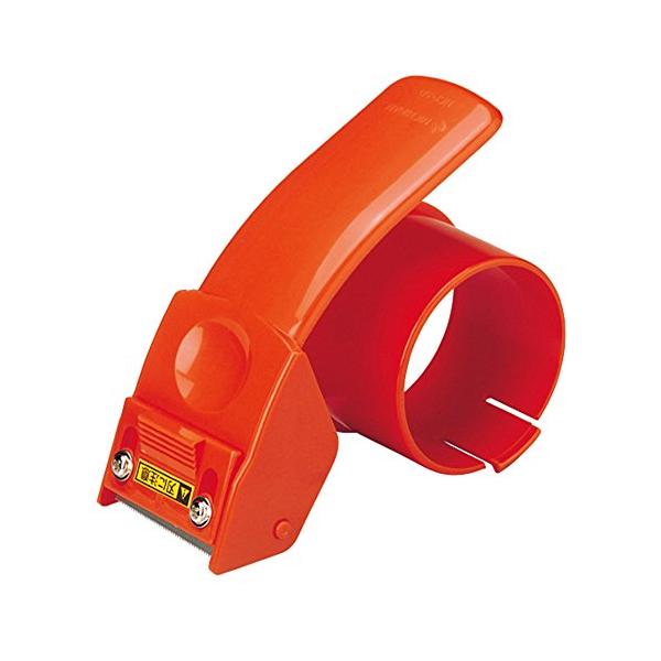 【サイズ】165mm×90mm×63mm【特長】テープ外径は140mmまで使用可能【使用可能テープ幅】38mm~50mm【材質】ABS樹脂【重量】165g