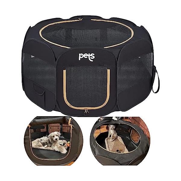 他サイト： KingCamp ペットサークル 折りたたみ 小型犬 大型犬 八角形 メッシュサークル 犬の商品画像