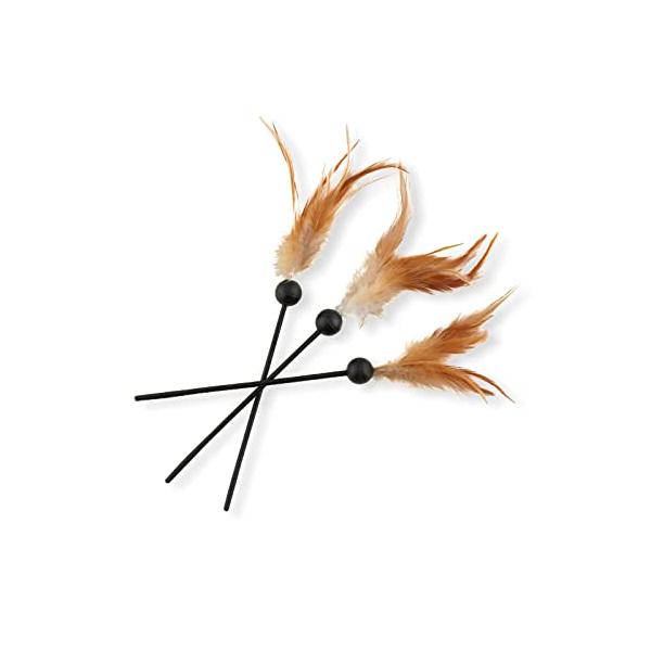 スタイル：交換用スティック人気おもちゃキャッチ・ミー・イフ・ユー・キャン２の交換用スティックです。交換用スティックでお気に入りのおもちゃを長く楽しめます。羽根・ひも２種類のスティックから選べます。羽根タイプは、ニワトリの羽根を使用しており、...