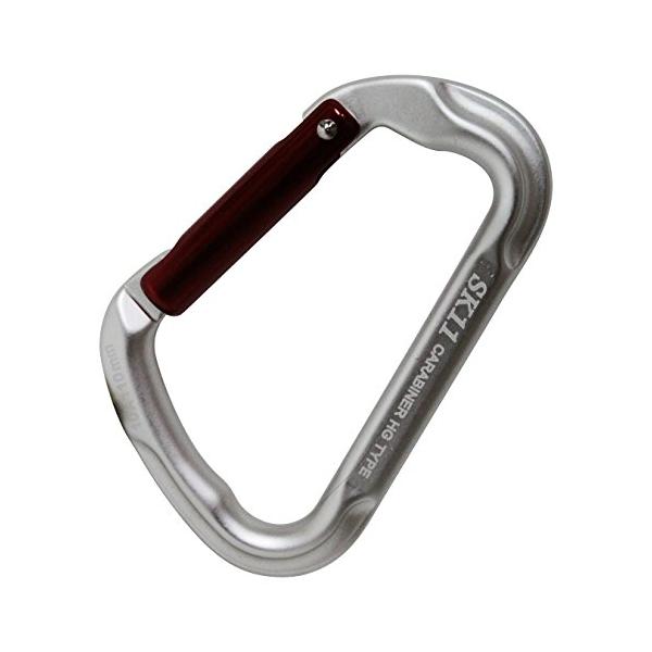 カラー：シルバーサイズ：10×110mmスタイル：ロック無特徴1:アルミ鍛造製で軽量、高強度、高品質のカラビナ特徴2:鍛造アルミ極太カラビナ使用で軽量で耐久性があり安心サイズ:10×110mm色:シルバー材質:アルミ二ウム