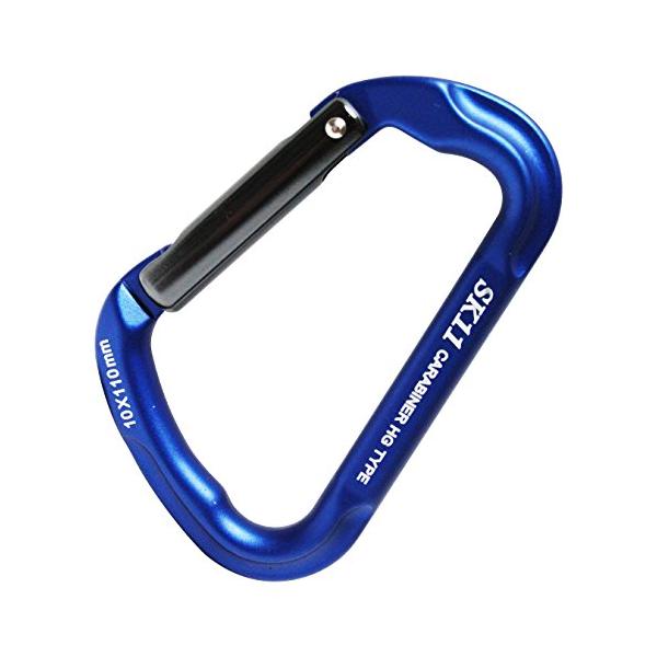 カラー：ブルーサイズ：10×110mmスタイル：ロック無用途:簡易工具つりさげ特徴:アルミ鍛造製で軽量、高強度、高品質のカラビナサイズ:10×110mm色:ブルー材質:アルミ二ウム