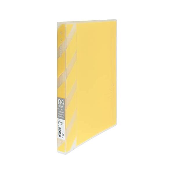 カラー：ストライプ(黄色)サイズ：A4スタイル：ワイド【特徴】気分を上げてくれるパステルカラーのバインダーシリーズが新登場！【仕様】A4ワイド 30穴 インデックス5枚付 表2・表3ポケット付【サイズ】26.5mm×31.9mm【リーフ収納...