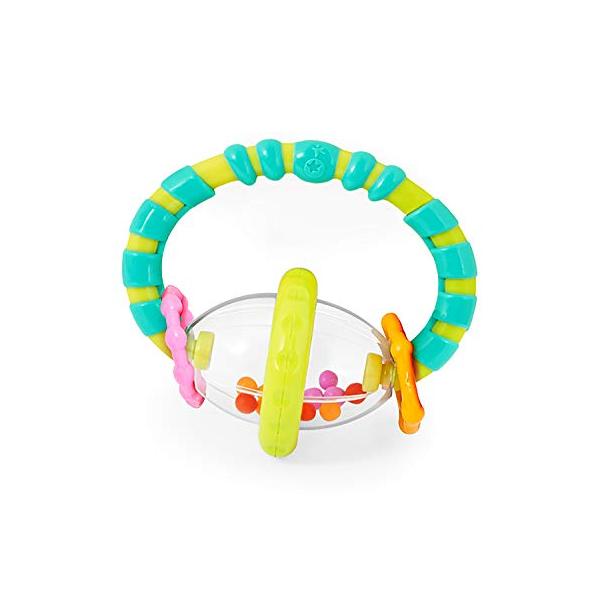 カラー：ブルーラトルと歯がためが一つになった便利なおもちゃです。本体サイズ 寸法/10×6×11cm、重量/0.045kg製造国 中華人民共和国素材 PP, ABS対象 3ヶ月 ~