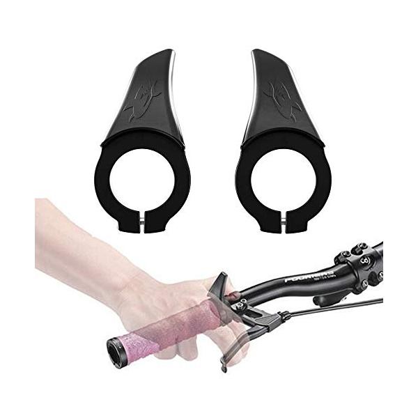 カラー：ブラック.【仕様】内径22.2mm【強くて耐久性があります】グラスファイバーとナイロン素材を使用すると、ハンドルバーの角度を維持しながら、ハンドルバーの快適な感触を体験できます。長時間使用することができます。【腕の疲れはかなり軽減さ...