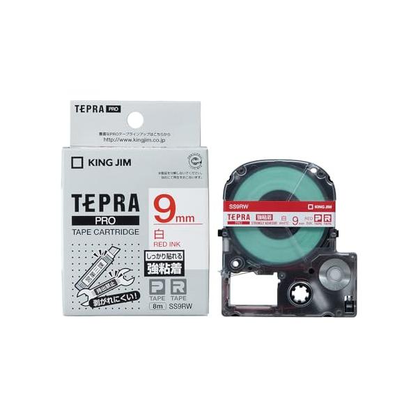 カラー：ホワイトサイズ：9mm22×64×75mmテープ色:白文字色:赤テープ幅:9mm巻き長さ:8m