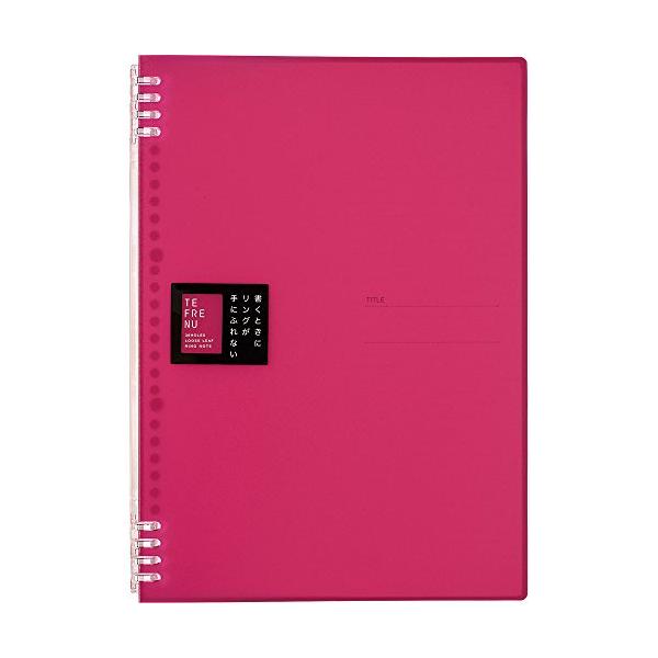 カラー：ピンクサイズ：A4スタイル：リングノート上下にセパレートしたリングで、書くときにリングが邪魔にならないリングノート。表紙を360°折り返せてコンパクト! 仕事から勉強まで幅広い場面で便利!リングノートなのにリングが開閉! 差替え・追...