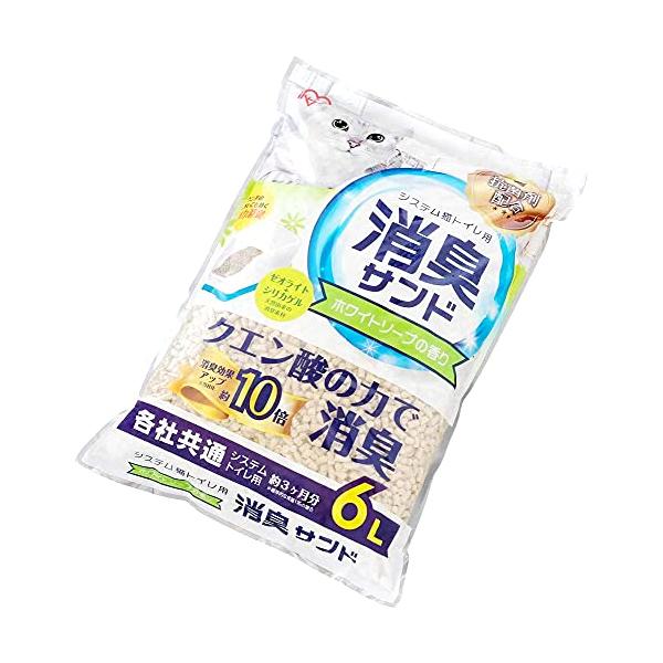 他サイト： アイリスオーヤマ システムトイレ用 におわない消臭サンド クエン酸入り ホワイの商品画像