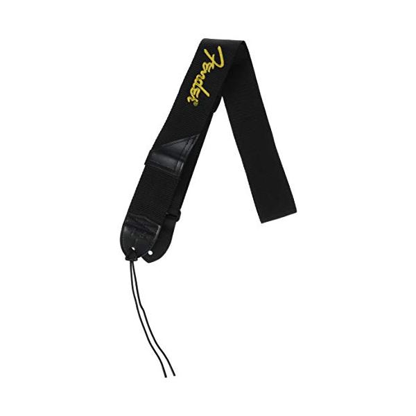 カラー：Black with Yellow Logoスタイル：クラシック自由に長さを調整できるので、ほとんどのプレイヤーにフィット(31~54インチ)予備のギターピックを収納できる便利なピックポケット付きフェンダーロゴの刺繍と先端のエンボス...