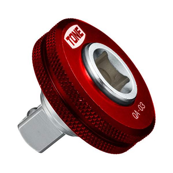 カラー：レッドサイズ：差込角:9.5mm(3/8")スタイル：レッド用途:ラチェットハンドル使用時の早回し補助具差込角:9.5mmローレット加工:ボルトの早回しがし易い加工全長:30mm重量:50g