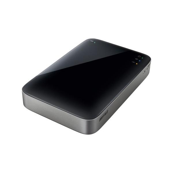 BUFFALO ミニステーション Wi-Fi&amp;USB3.0用 ポータブルHDD 500GB HDW-...