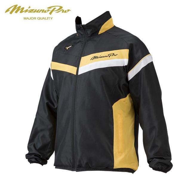 MizunoProミズノプロ ナイロンフルジッパー ジャケット 黒金Oサイズ上下 限定 Mizuno Pro ミズノ プロ ウインドブレーカー ジャケット & パンツ