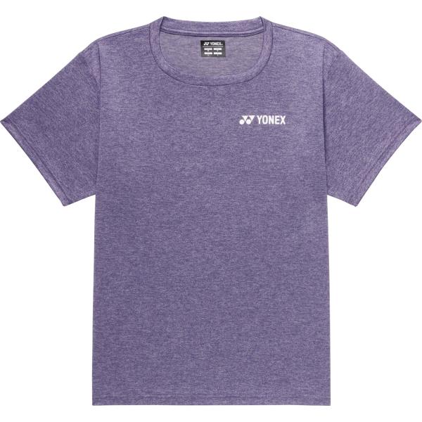 YONEX VERSICOOL Tシャツ JP L 紫/白 YONEX（ヨネックス） 【メール便だと送料無料】ウィメンズドライT